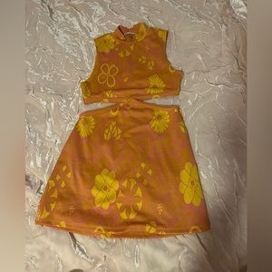 Zara Jacquard Cut Out Mini Dress